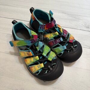 Keen Newport H2 kids rainbow tie dye sandals‎ big kids size 3
